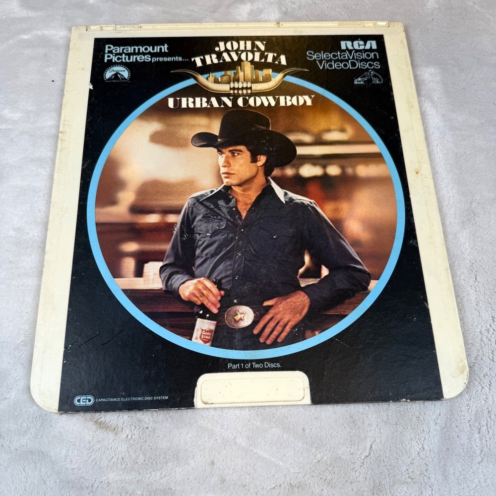 Urban Cowboy‎ RCA SelectaVision VideoDisc CED John Travolta Part 1 Vintage 1980
